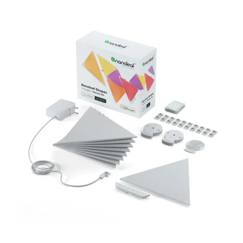 nanoleaf shapes light panels triangles smarter kit 9nl47 0002tw 9pk@1x