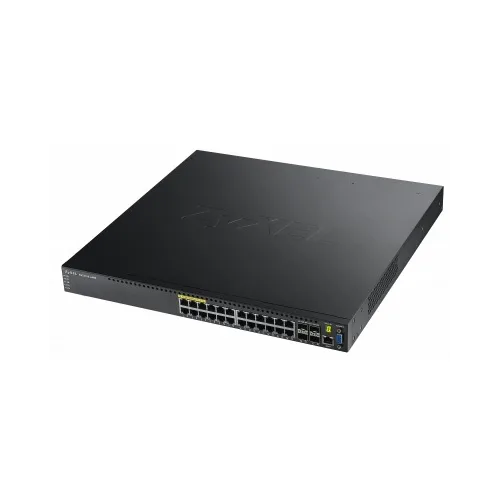 network switch zyxel 3700 series gbe l2 xgs3700 24hp