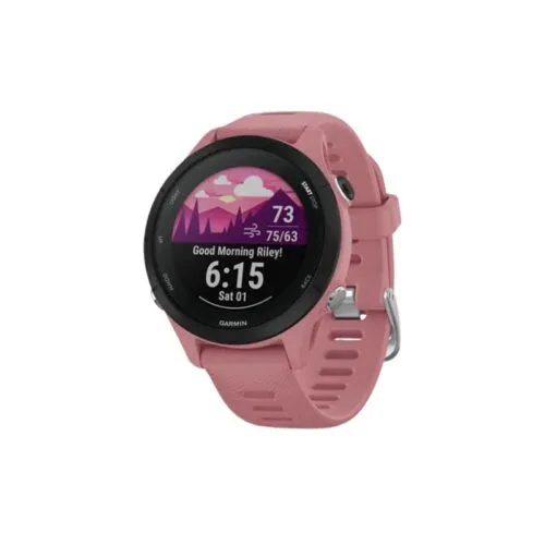 garmin forerunner 255s smart watch light pink front left view 500x500 1