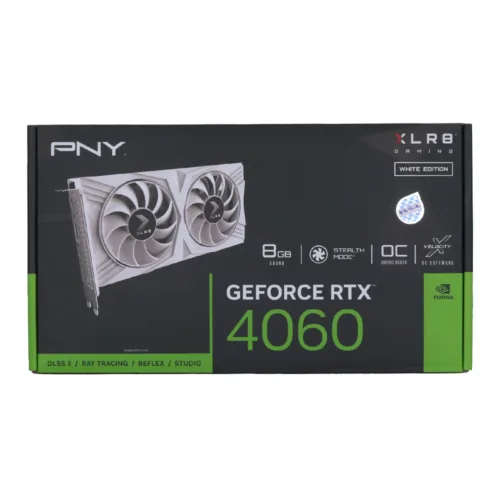 VGA (การ์ดแสดงผล) PNY GEFORCE RTX 4060 8GB OC XLR8 VERTO DF WHITE EDITION - 8GB GDDR6 (VCG40608DFWXPB1-O) - Image 8