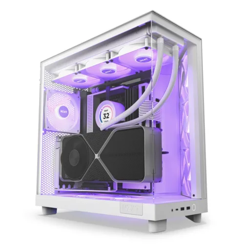 NZXT H Flow RGB White jpg