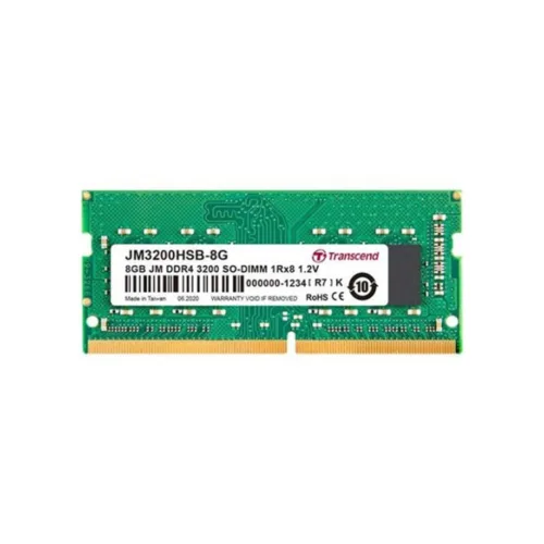 RAM NOTEBOOK (แรมโน้ตบุ๊ค) TRANSCEND 8GB JM DDR4 3200Mhz SO-DIMM 1Rx8