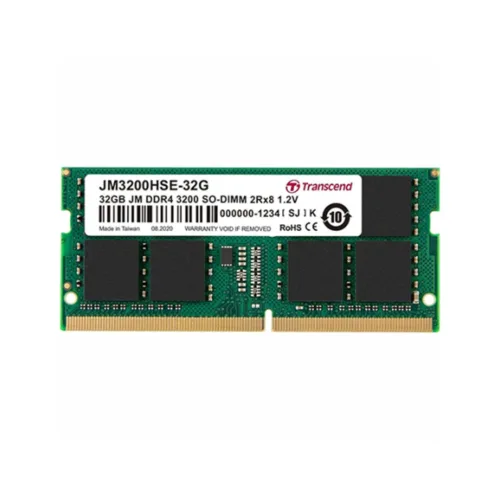 RAM NOTEBOOK (แรมโน้ตบุ๊ค) TRANSCEND 32GB DDR4 3200Mhz SO-DIMM 2Rx8 2Gx8 CL22