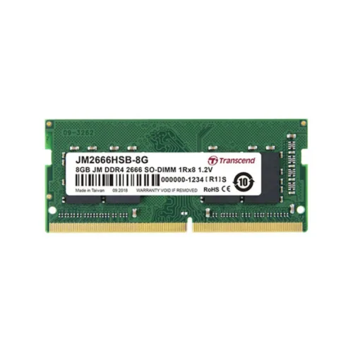 RAM NOTEBOOK (แรมโน้ตบุ๊ค) TRANSCEND 8GB JM DDR4 2666 SO-DIMM 1Rx8