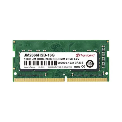 RAM NOTEBOOK (แรมโน้ตบุ๊ค) TRANSCEND 16GB JM DDR4 2666 SO-DIMM 2Rx8 1.2V