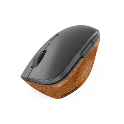 WIRELESS MOUSE (เมาส์ไร้สาย) LENOVO GO WIRELESS VERTICAL MOUSE STORM GREY WITH NATURAL CORK - Image 3