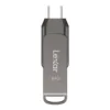 64 GB FLASH DRIVE (แฟลชไดร์ฟ) LEXAR DUAL DRIVE D400 USB 3.1 TYPE-C (LXR-LJDD400064G)