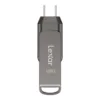 128 GB FLASH DRIVE (แฟลชไดร์ฟ) LEXAR DUAL DRIVE D400 USB 3.1 TYPE-C (LXR-LJDD400128G)