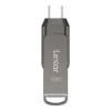 256 GB FLASH DRIVE (แฟลชไดร์ฟ) LEXAR DUAL DRIVE D400 USB 3.1 TYPE-C (LXR-LJDD400256G)