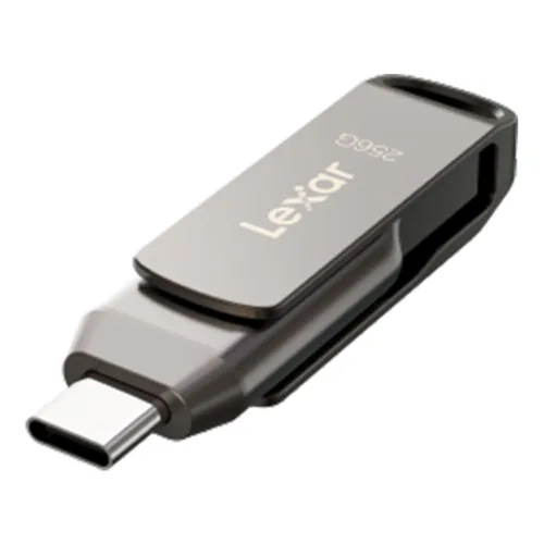 256 GB FLASH DRIVE (แฟลชไดร์ฟ) LEXAR DUAL DRIVE D400 USB 3.1 TYPE-C (LXR-LJDD400256G) - Image 2