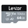 64GB MICRO SD CARD (ไมโครเอสดีการ์ด) LEXAR PROFES 1066X MICROSDXC U3 UHS-I A2 (LXR-LMS1066064G)